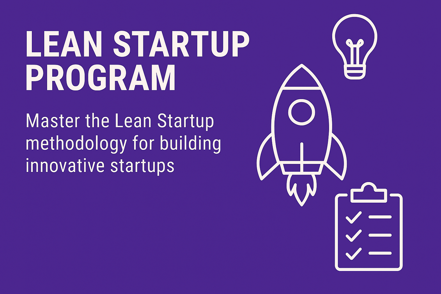 Lean Startup Program