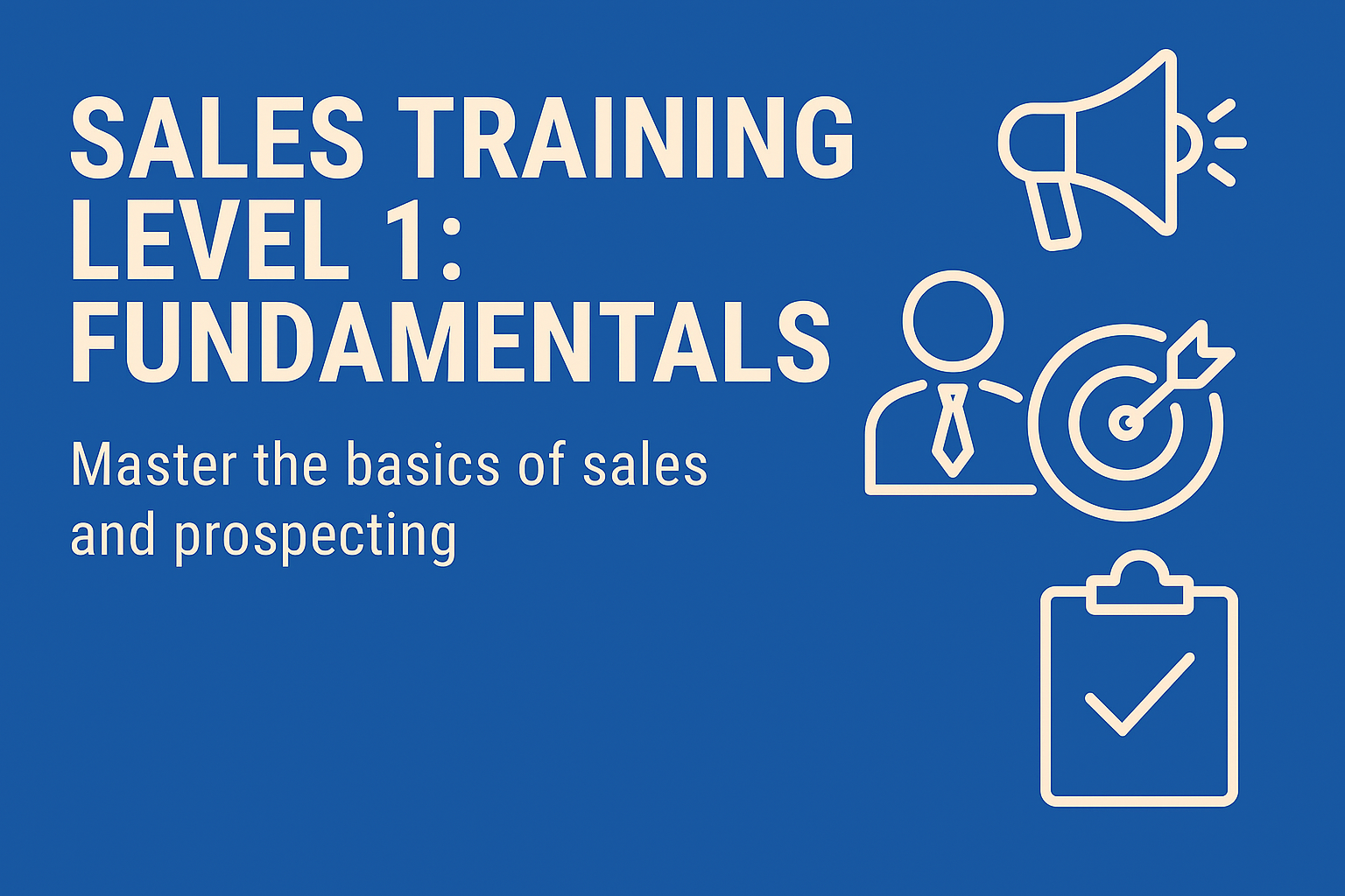 Formation Vente Niveau 1 : Fondamentaux